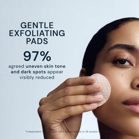 ELEMIS Dynamic Resurfacing Facial Pads on a bathroom counter