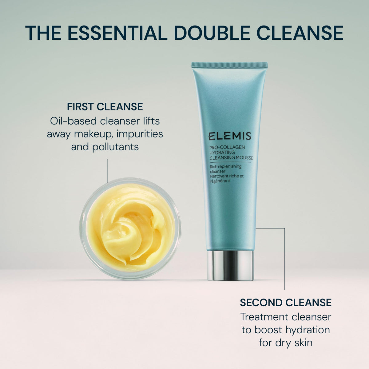 ELEMIS Pro-Collagen Black Cherry Cleansing Balm with a damp cloth