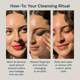 ELEMIS Pro-Collagen Cleansing Balm 20g application process