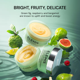 ELEMIS Pro-Collagen Green Fig Cleansing Balm 100g on a vanity