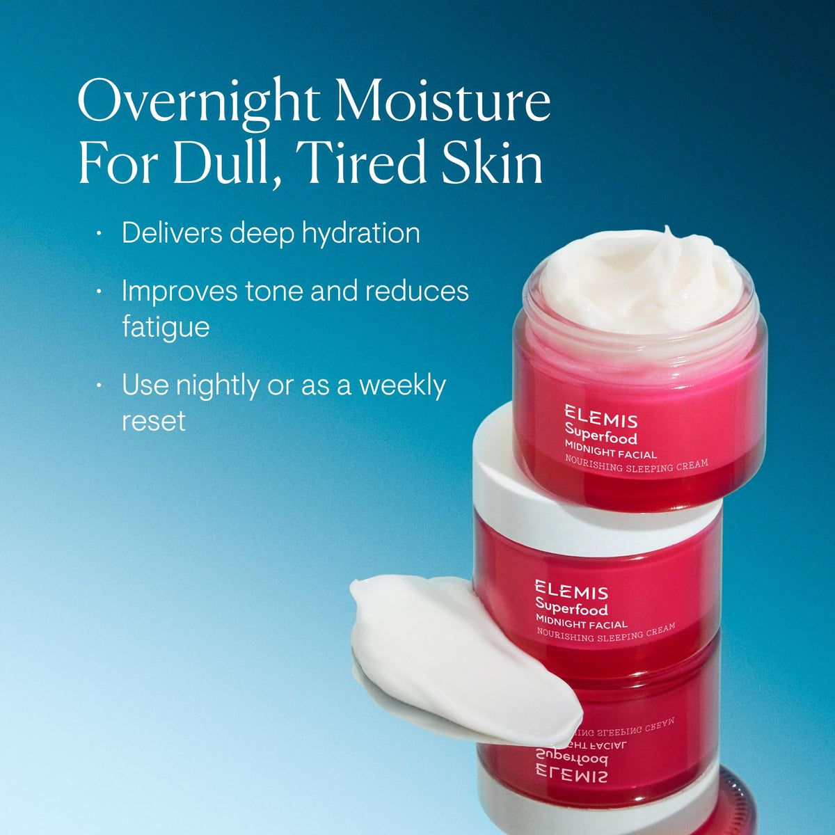 ELEMIS Superfood Midnight Facial Night Cream 50ml side view