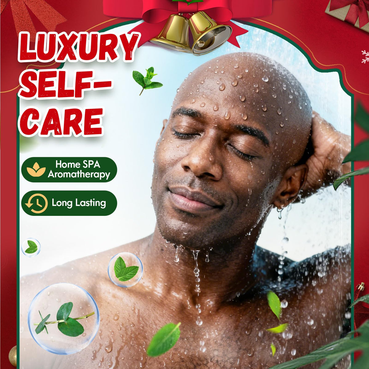 Eletorot Eucalyptus Mint Shower Steamers with eucalyptus leaves