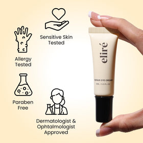 Eliré Repair Eye Cream ingredients list on packaging