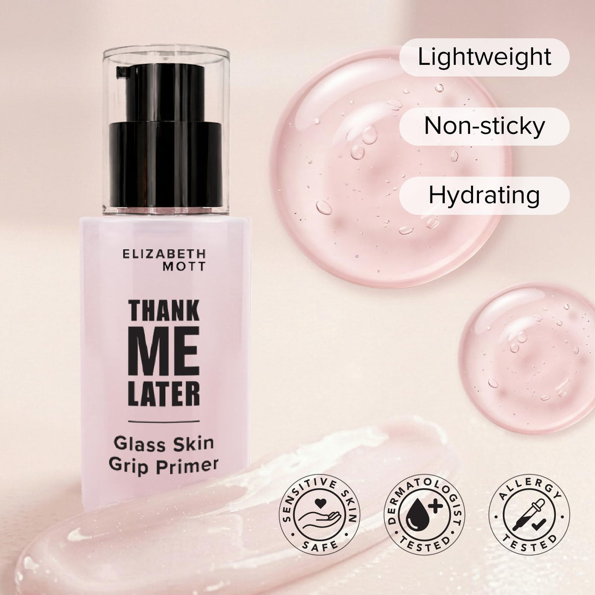 Elizabeth Mott Glass Skin Grip Primer in lifestyle setting