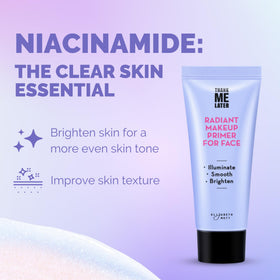 Elizabeth Mott primer showing radiant finish on skin