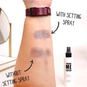 Elizabeth Mott Setting Spray mist demonstration
