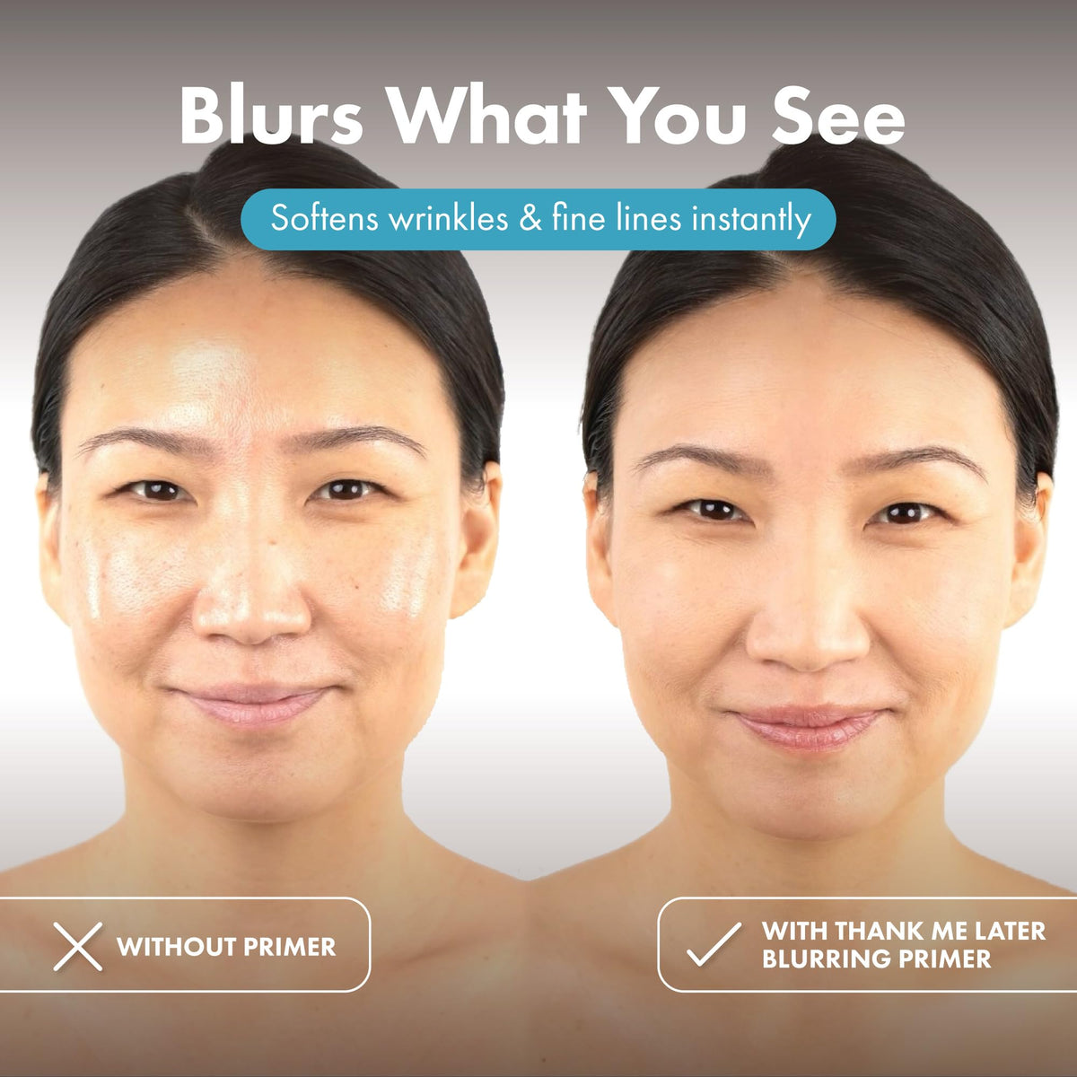 Elizabeth Mott Thank Me Later Blurring Face Primer SPF 30 with makeup brushes