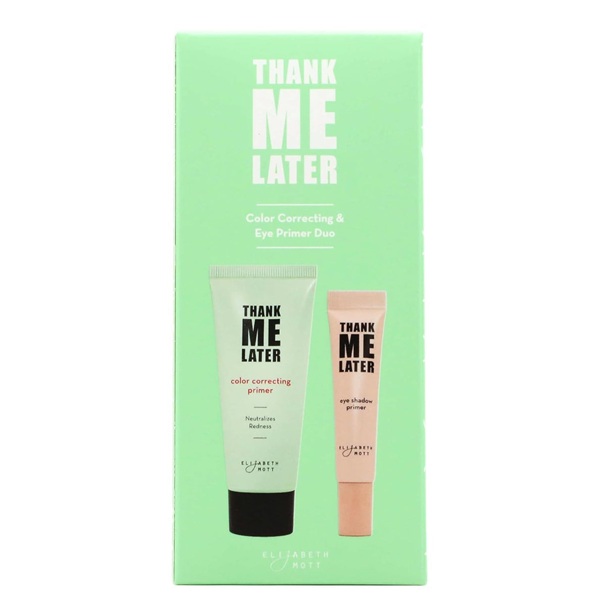 Elizabeth Mott Thank Me Later Color Correcting Primer Duo 30g tube front view