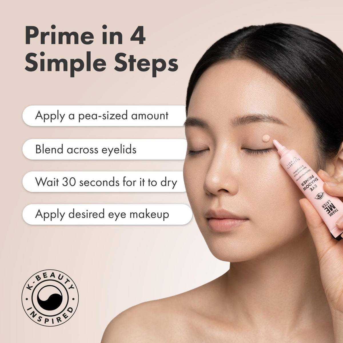Elizabeth Mott Thank Me Later Eye Primer 10g with makeup tools