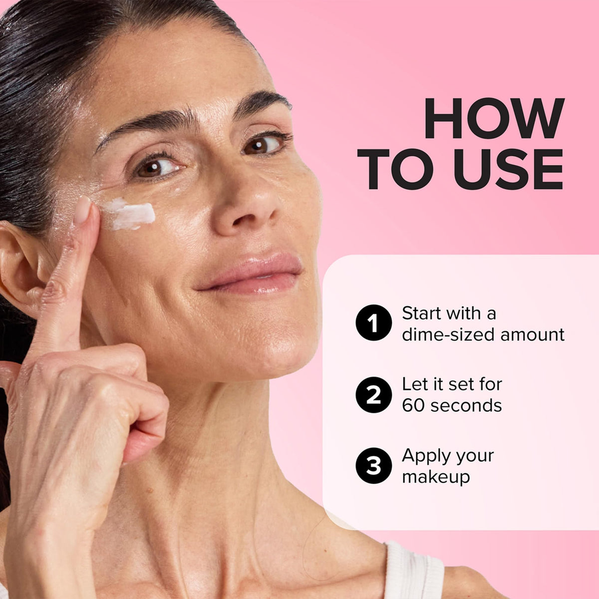 Elizabeth Mott Thank Me Later primer on a makeup vanity