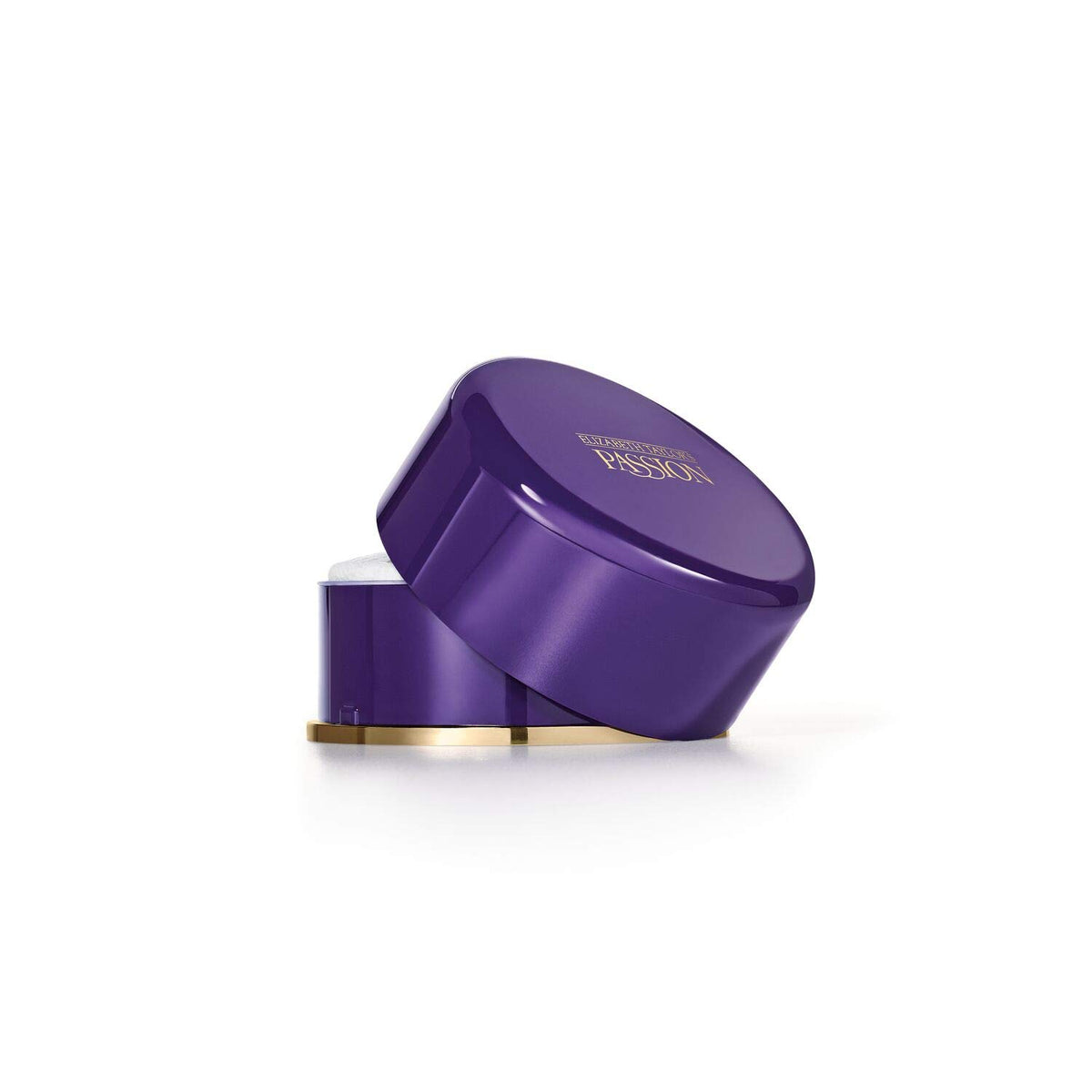 Elizabeth Taylor Passion Body Powder packaging side view