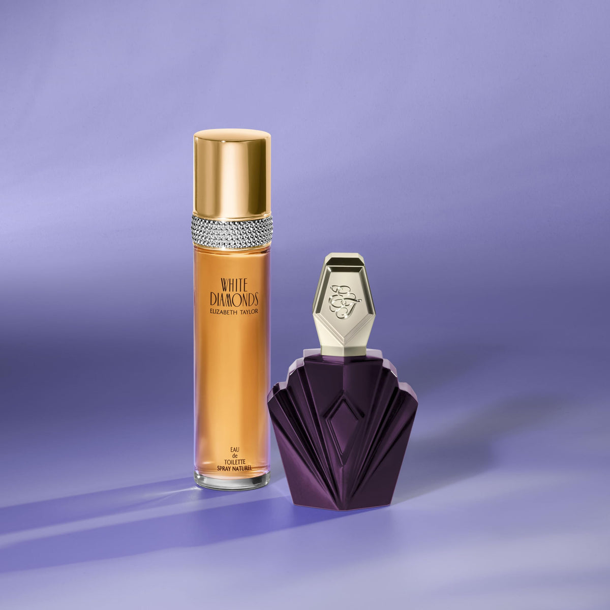 Elizabeth Taylor Passion Eau de Toilette with floral background