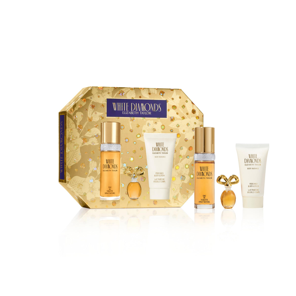 Elizabeth Taylor White Diamonds 3-Piece Fragrance Gift Set front view
