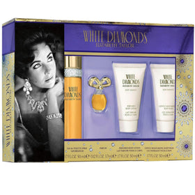Elizabeth Taylor White Diamonds Perfume Gift Set front view