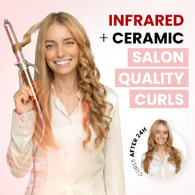 ELLA BELLA Curling Iron 1 Inch side view showing ceramic wand