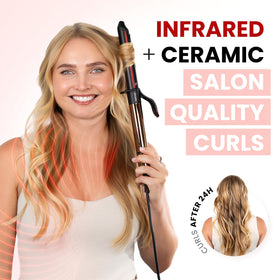ELLA BELLA curling iron digital display close-up