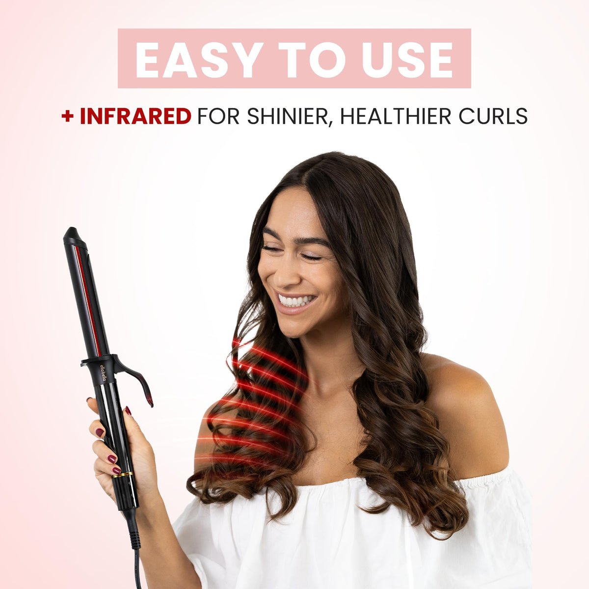 ELLA BELLA Curling Iron heat-resistant mat laid out