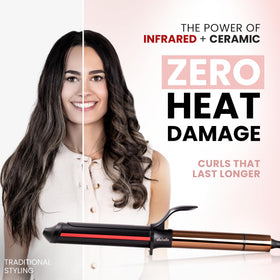 ELLA BELLA curling iron in heat resistant carry case