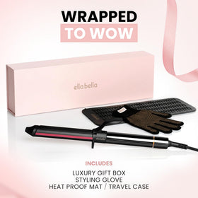 ELLA BELLA Curling Iron packaging with product details