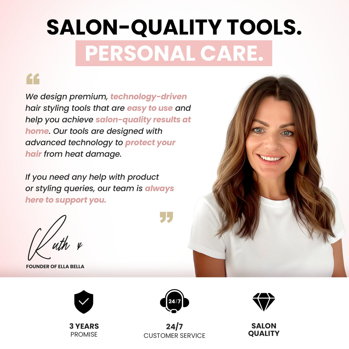 ELLA BELLA Ionic Hair Dryer packaging