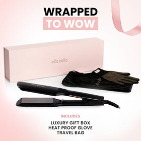 ELLA BELLA Titanium Flat Iron demonstrating infrared technology