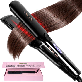 ELLA BELLA Titanium Flat Iron front view with digital display