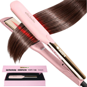 ELLA BELLA Titanium Flat Iron Hair Straightener front view
