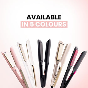 ELLA BELLA Titanium Flat Iron with safety features highlighted
