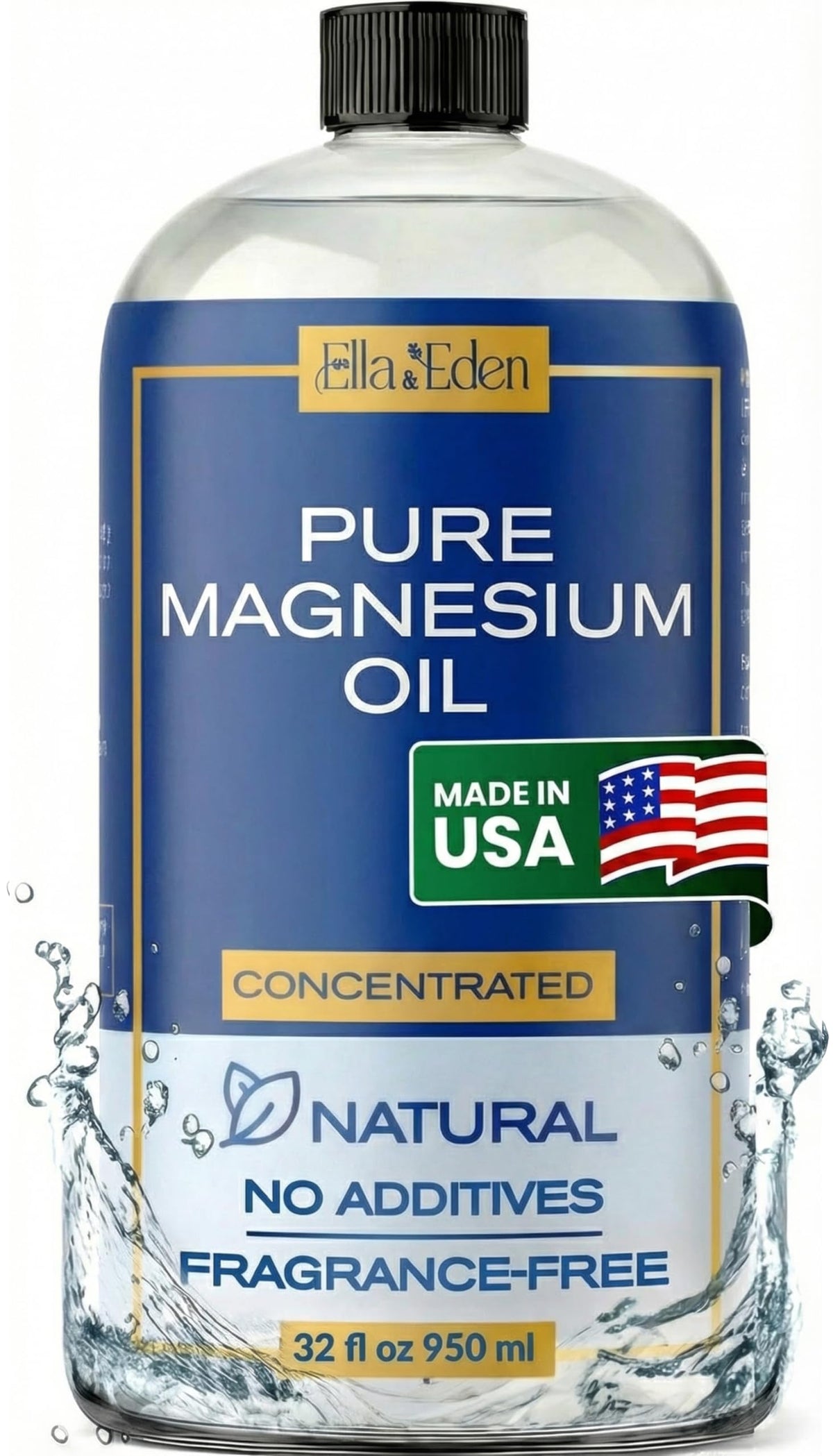Ella & Eden Magnesium Oil 32 FL OZ bottle front view
