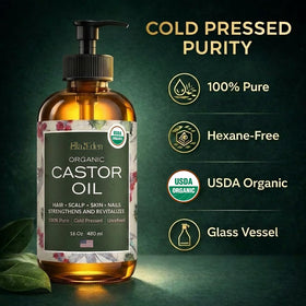 Ella & Eden Organic Castor Oil 16 Oz lifestyle scene