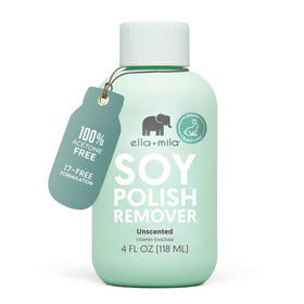 ella+mila Soy Nail Polish Remover 4 fl oz bottle front view
