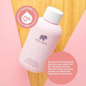 ella+mila Soy Nail Polish Remover lifestyle scene
