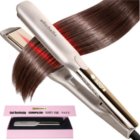 ELLABELLA Titanium Flat Iron Hair Straightener front view