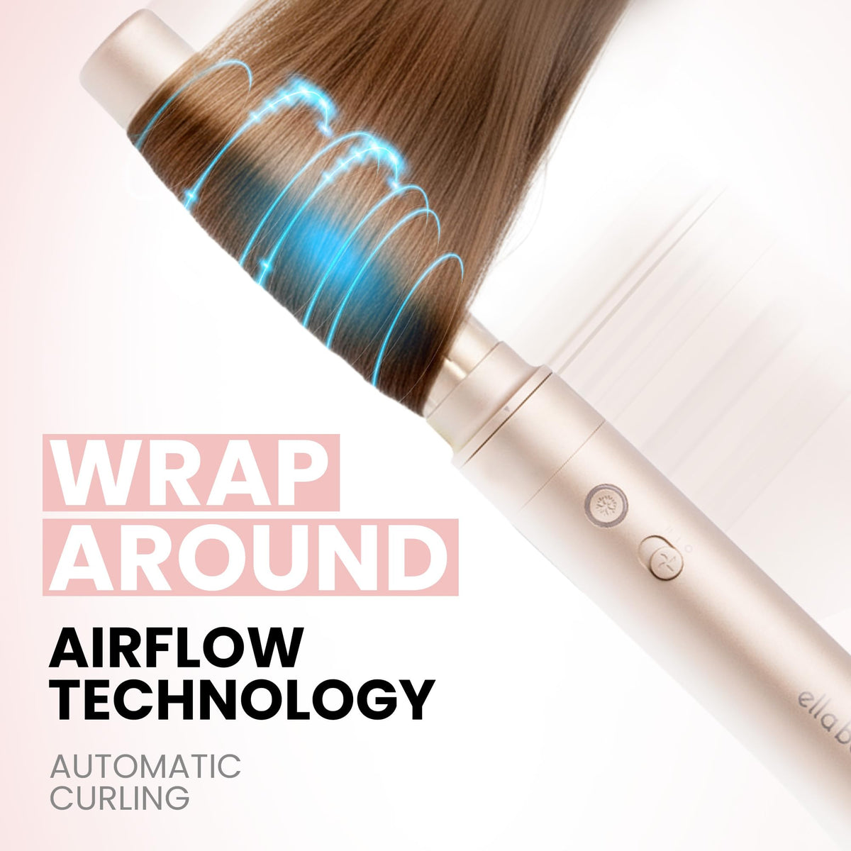 ELLABELLAS Hot Air Styler in use on hair