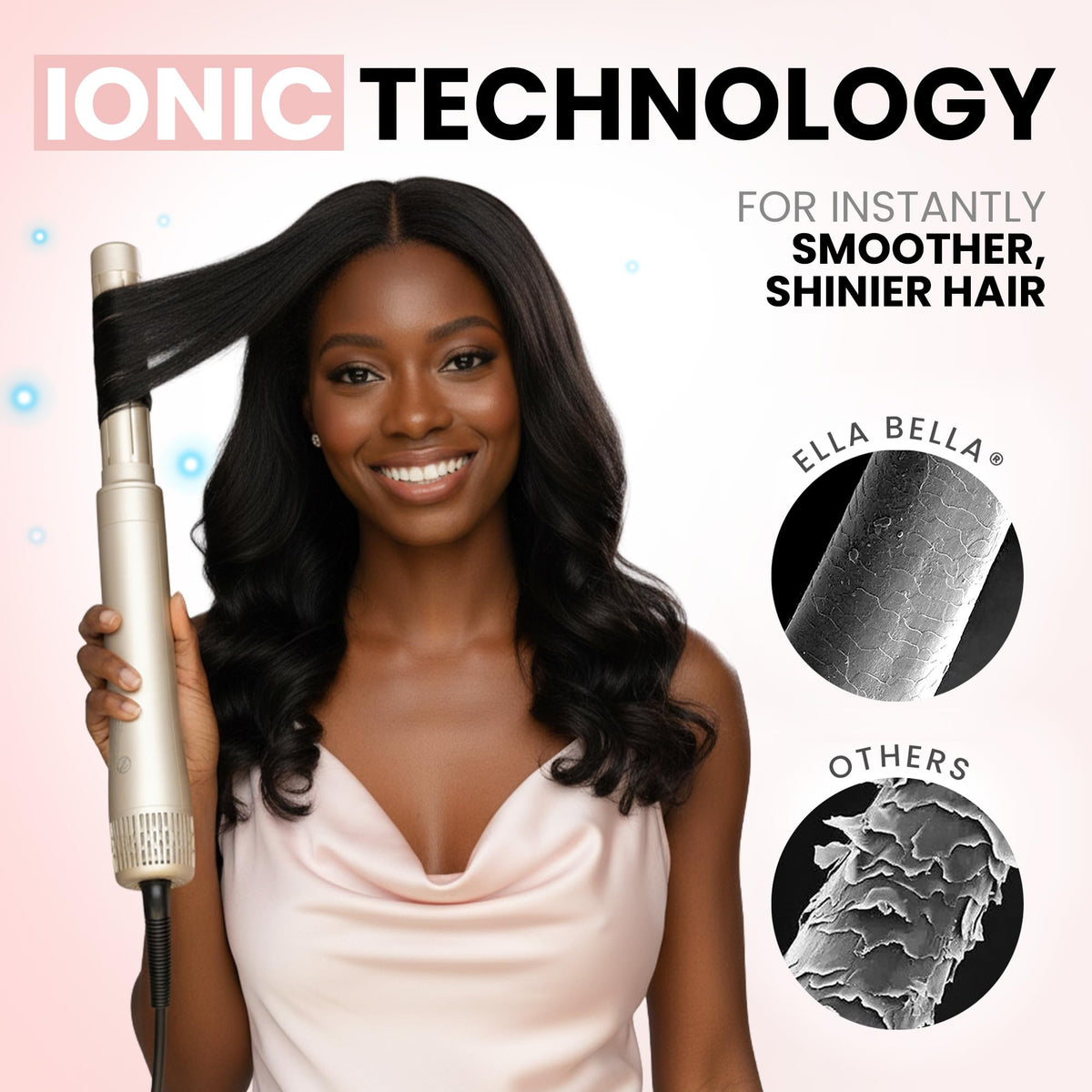 ELLABELLAS Hot Air Styler with travel case