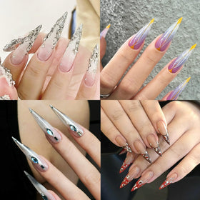 ELLEWIN clear false nails in various sizes