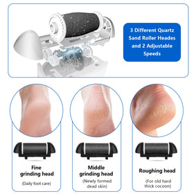 Elmchee Electric Foot Callus Remover in use on feet