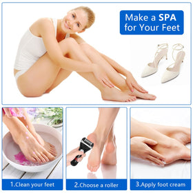 Elmchee Electric Foot Callus Remover packaging and contents