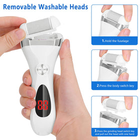 Elmchee Electric Foot Callus Remover waterproof design