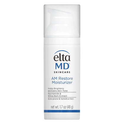 EltaMD AM Restore Daily Facial Moisturizer front view with pump