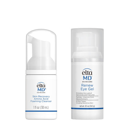 EltaMD Skin Care Facial Care Set including cleanser and eye gel