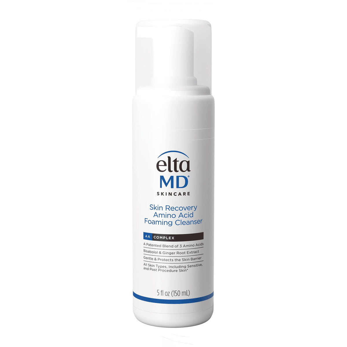 EltaMD Skin Recovery Amino Acid Foaming Cleanser 5 oz front view