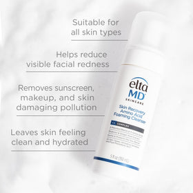 EltaMD Skin Recovery Amino Acid Foaming Cleanser bottle front view