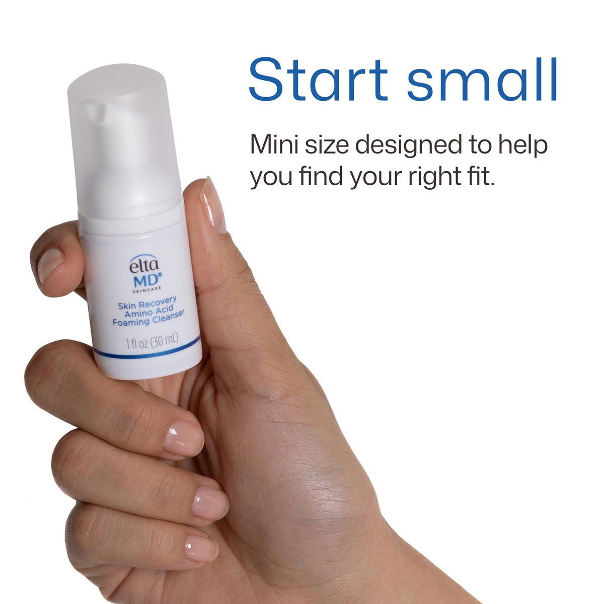 EltaMD Skin Recovery Amino Acid Foaming Face Wash pump top