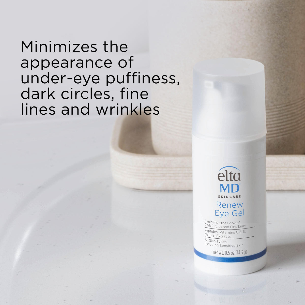 EltaMD Skin Recovery Cleanser texture on hand
