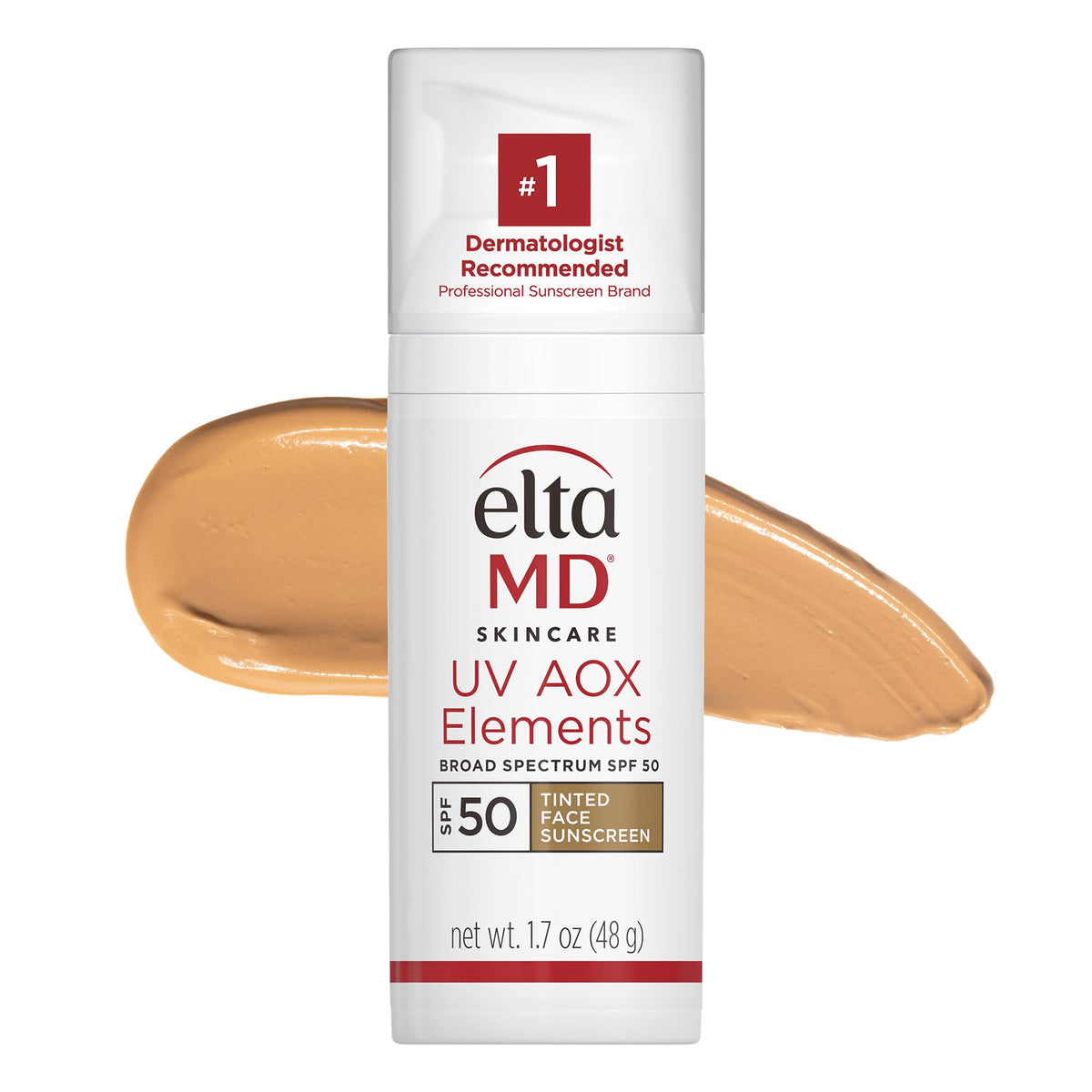 EltaMD UV AOX Elements Tinted Mineral Face Sunscreen SPF 50 front view
