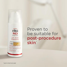 EltaMD UV AOX Elements Tinted Mineral Face Sunscreen SPF 50 texture on skin