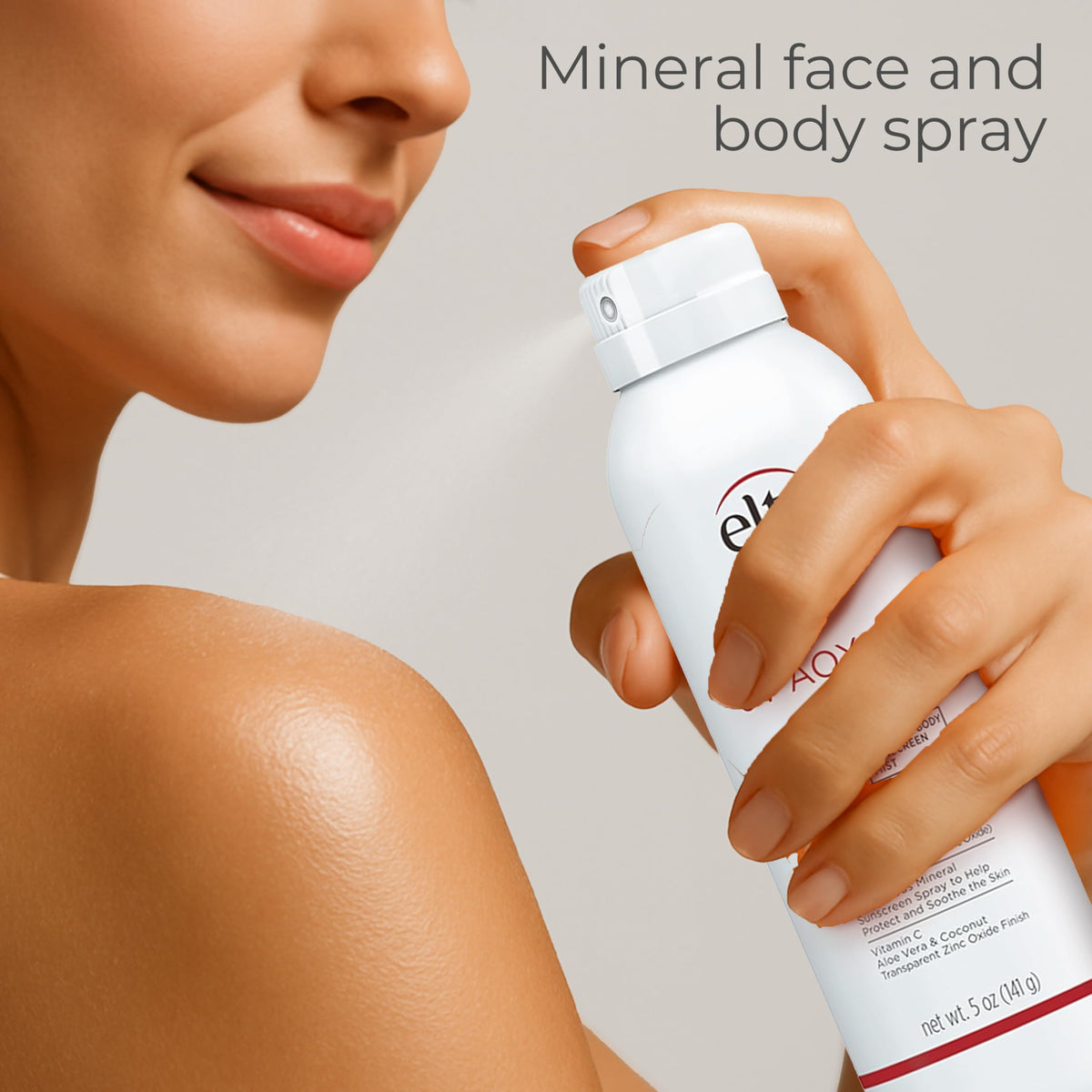 EltaMD UV AOX Mist 100% Mineral Sunscreen Spray in lifestyle setting