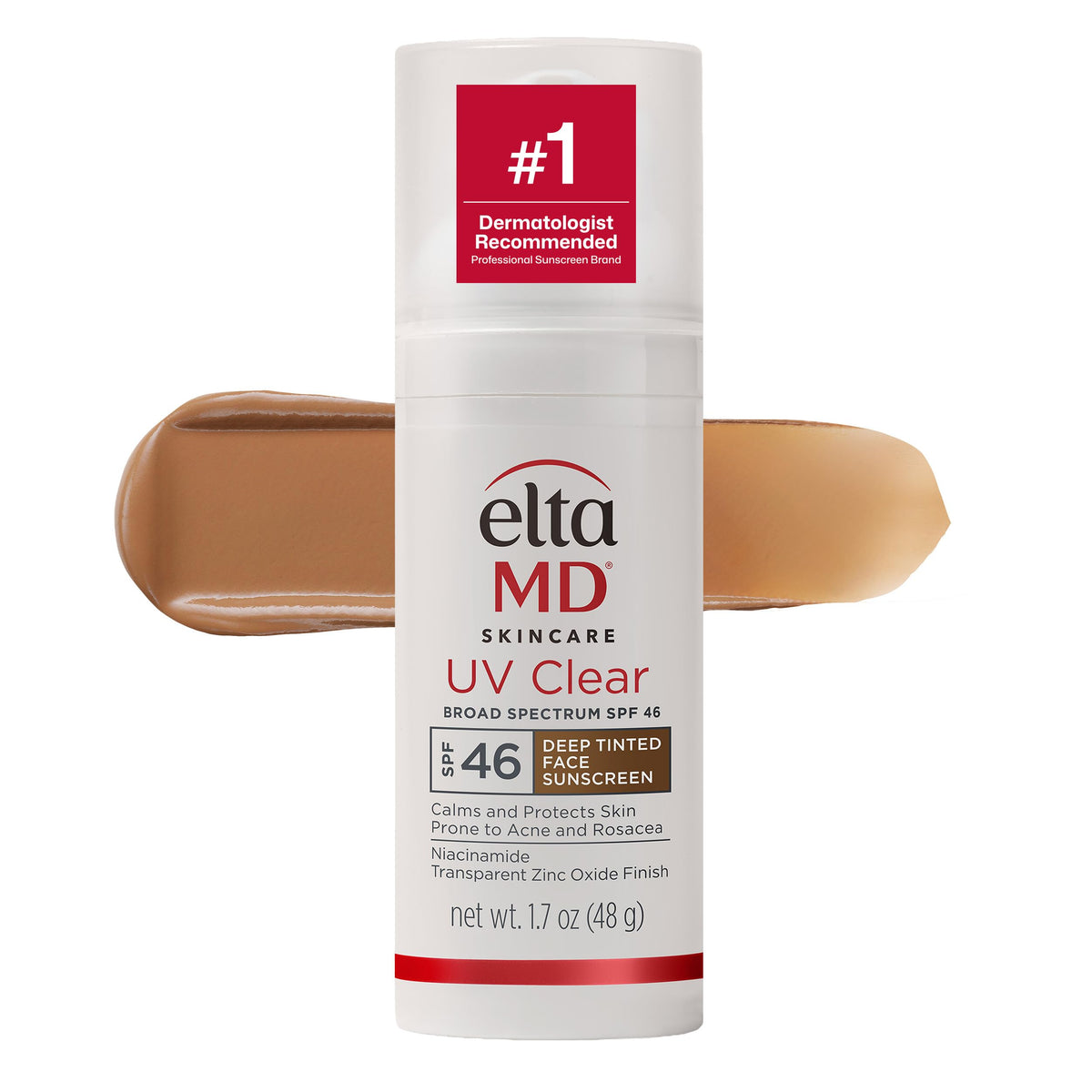 EltaMD UV Clear Deep Tinted Face Sunscreen front view