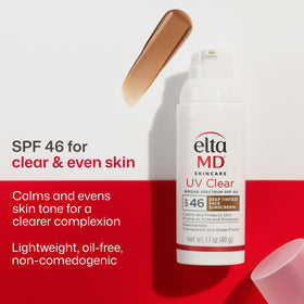 EltaMD UV Clear Deep Tinted Face Sunscreen pump bottle